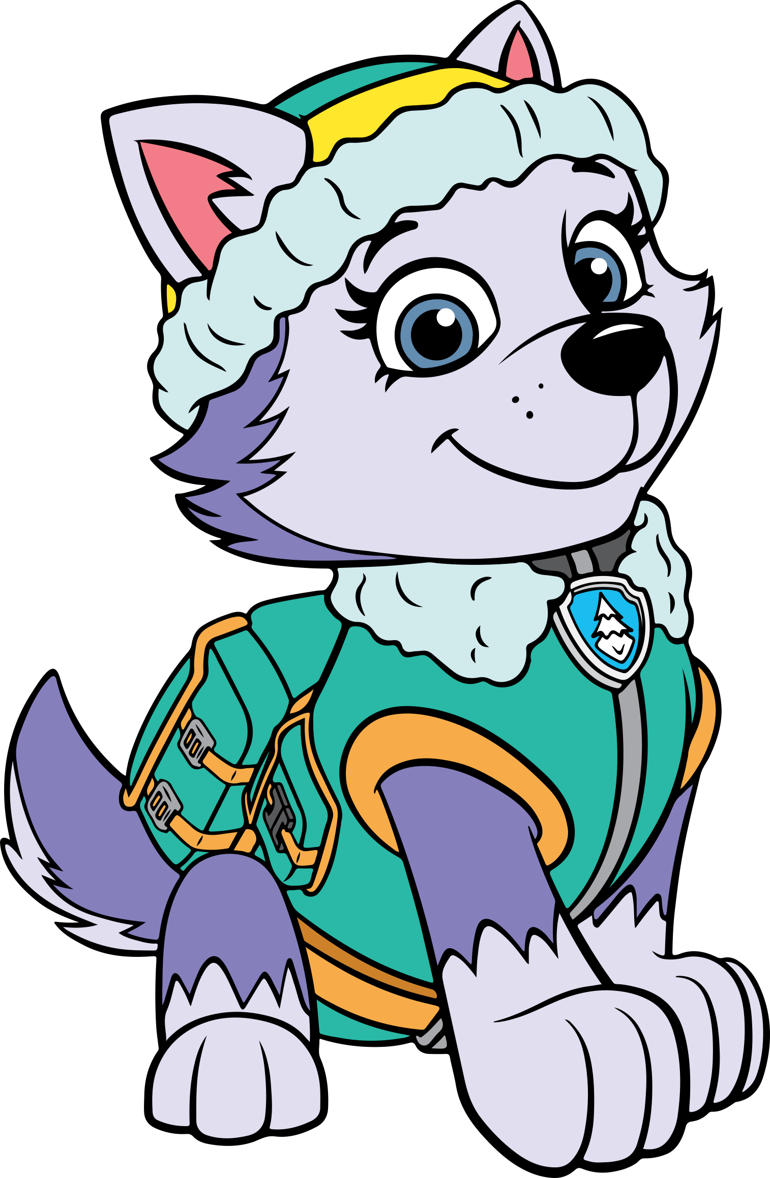 Paw Patrol P2 10 Outline Laser Cut Svg File Free Vectors